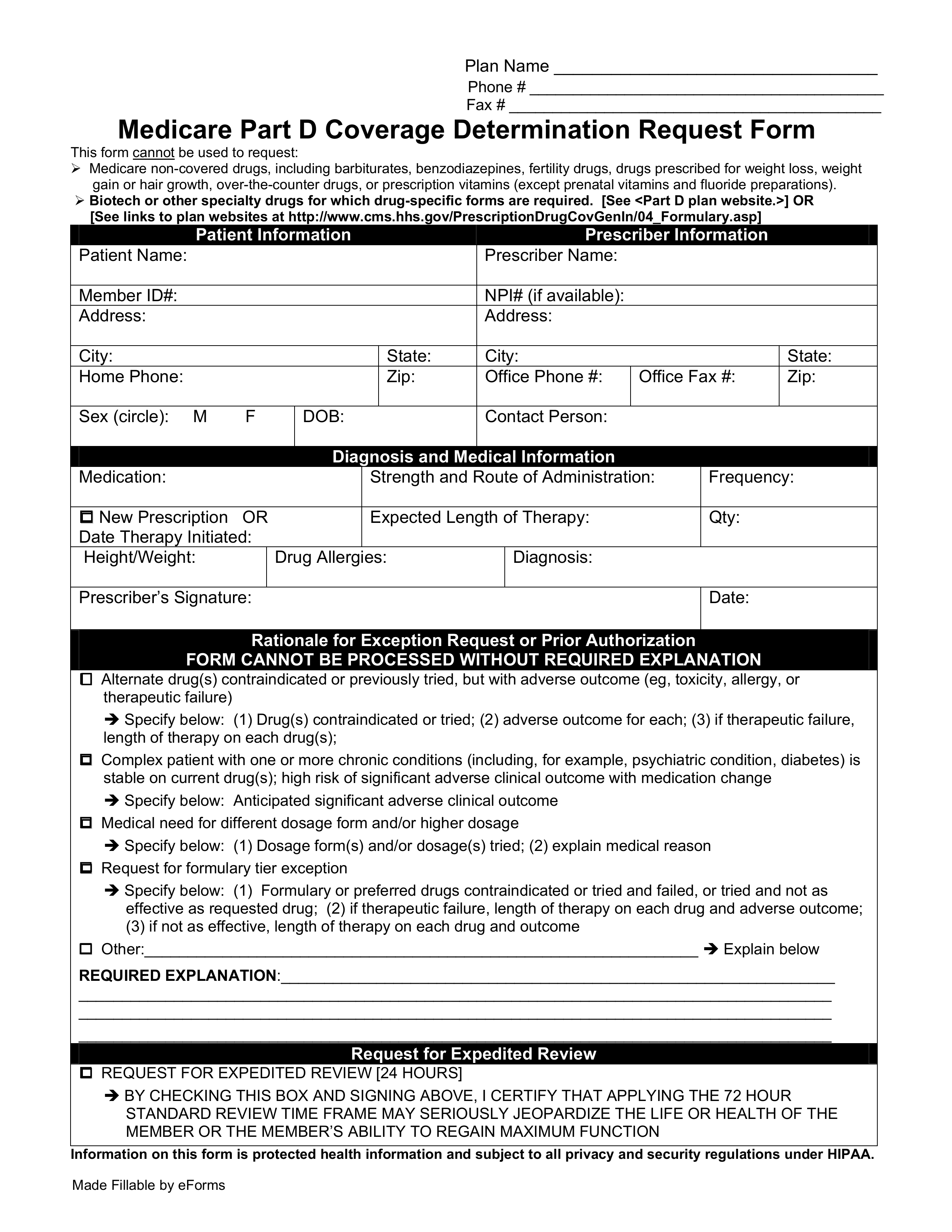 Enrollment Form For Medicare Part D Enrollment Form