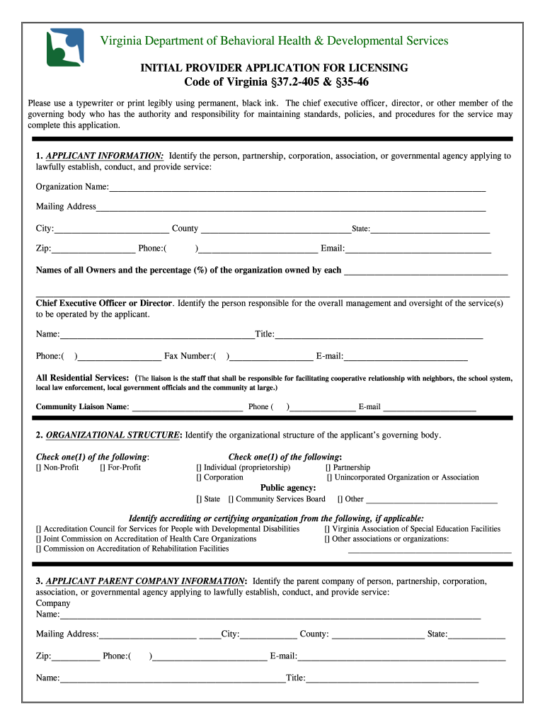 Medicaid Behavioral Health Provider Enrollment Form Michigan