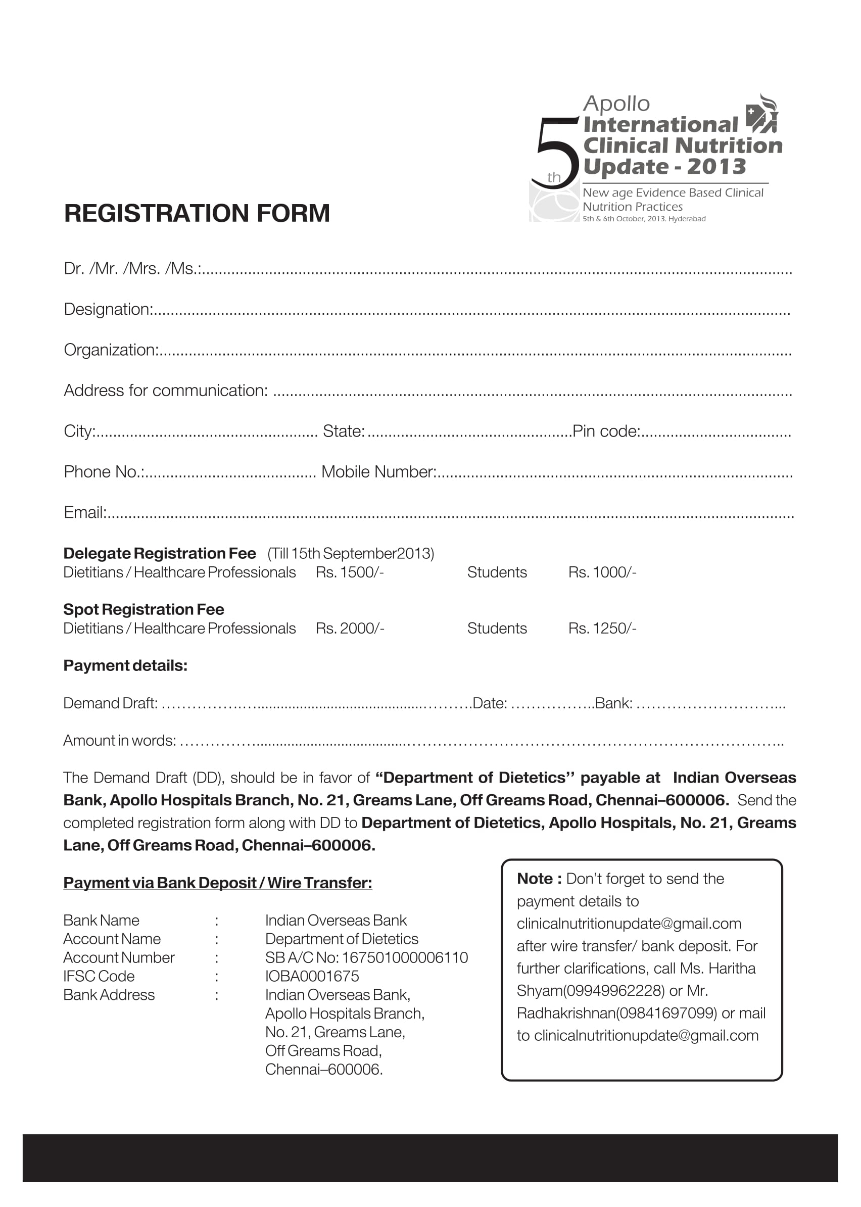 html code for hospital registration form
