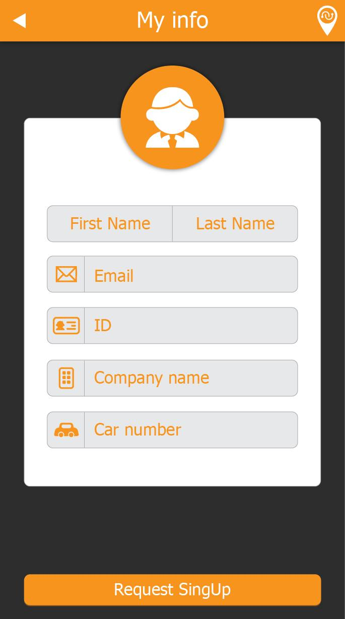 android registration form design xml code
